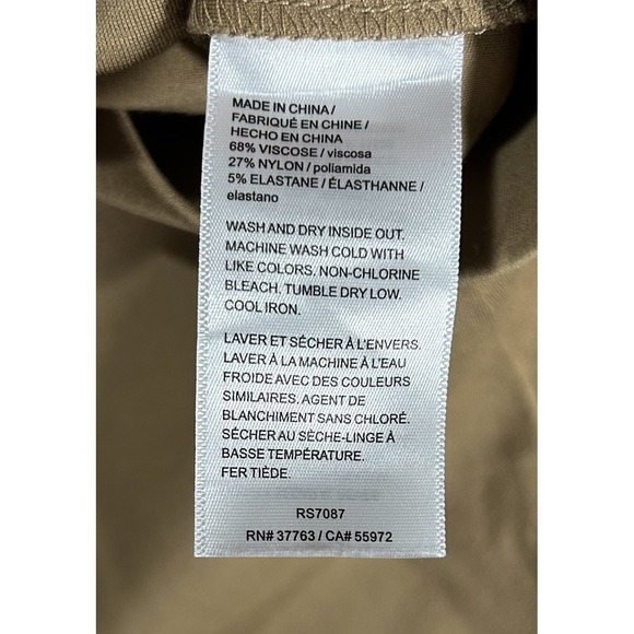 Rafaella Comfort Pants Womens Size 16 Petite High Rise Stretch Pockets NWT Brown - Picture 9 of 13